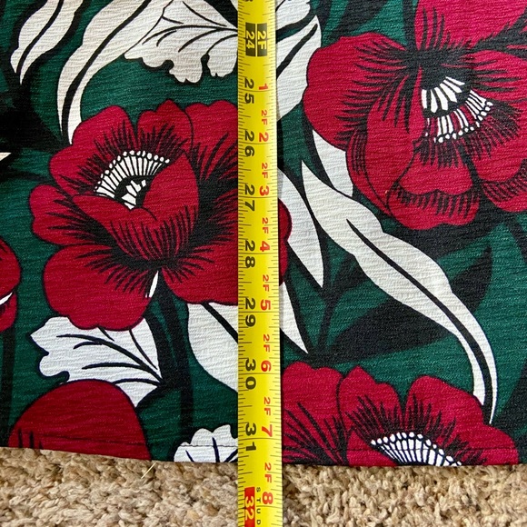 Lulu’s Wild Orchid Red Floral Print Dress - Picture 10 of 11